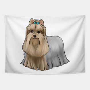 Dog - Yorkshire Terrier - Tan and Blue Show Cut Tapestry