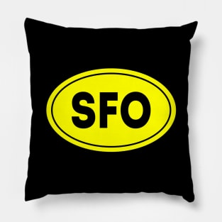 SFO Airport Code San Francisco International Airport USA Pillow