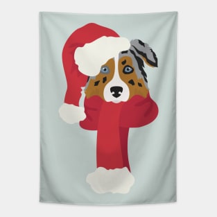 Australian Shepherd Christmas Dog Tapestry