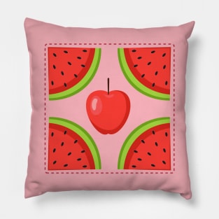 Apple Watermelon Fusion Pillow