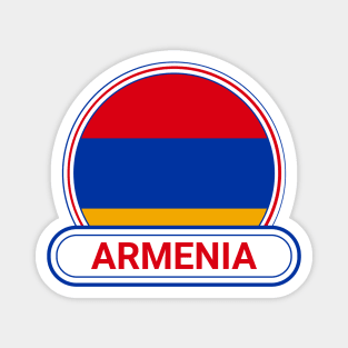 Armenia Country Badge - Armenia Flag Magnet