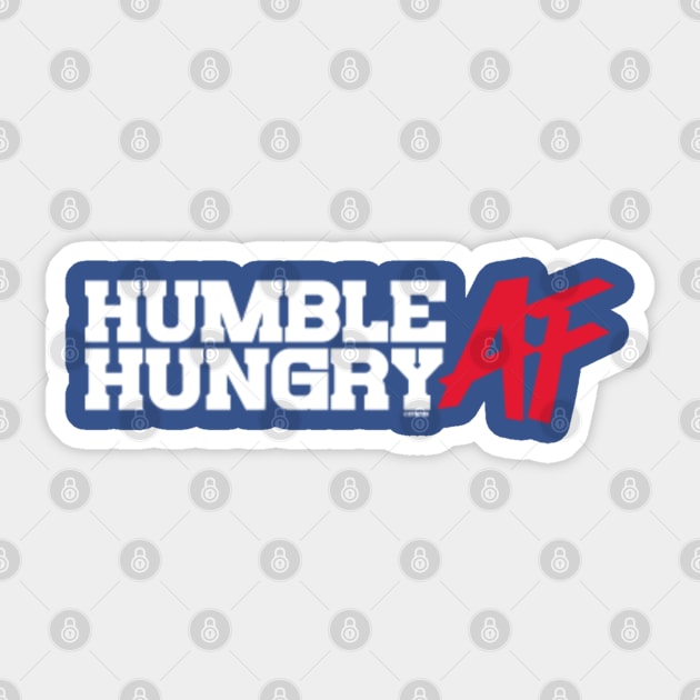 Humble and Hungry AF - Buffalo Bills - Sticker