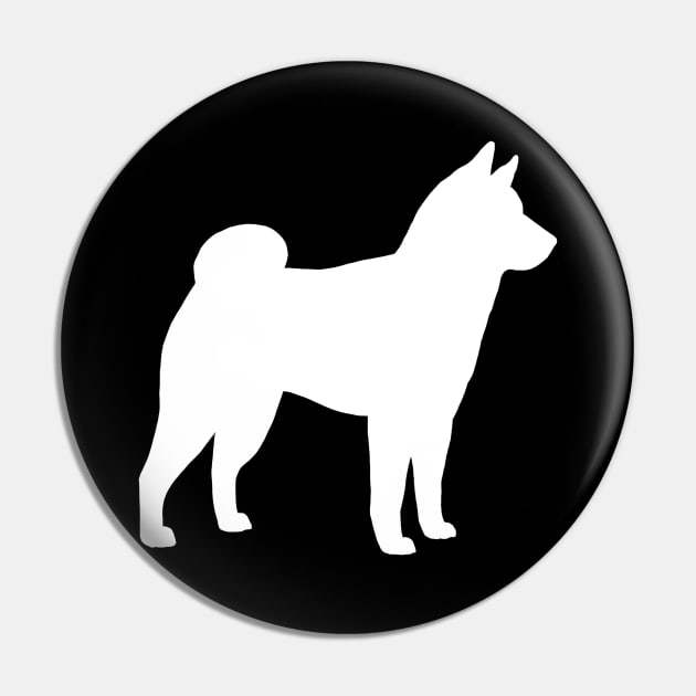 Shiba Inu Silhouette Pin by Coffee Squirrel