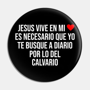 Jesus lives in my heart Pin