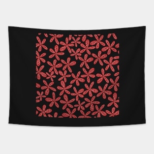 Pink and red Flower design Tapestry