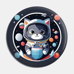 Cosmic Cat: Scottish Gray's Space Adventures Pin