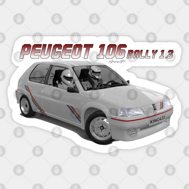 Peugeot 106 Rally 1.300 - Skyline - Sticker