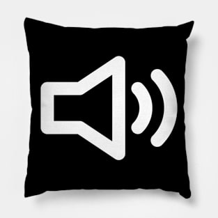 Speaker Icon on a T-Shirt Pillow