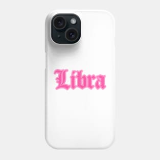 Libra Zodiac Pink Astrology Aesthetic Phone Case
