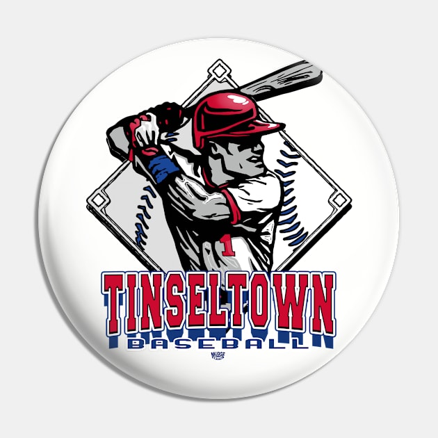 Tinseltown Forever Diamond Baseball Pin by MudgeSportswear