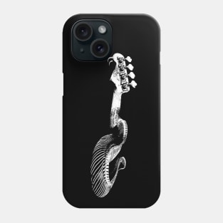 Headstock Snake Bass Guitar-Music Rock-Metal Phone Case