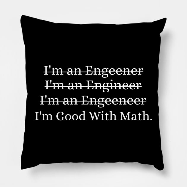 Professional operating mechanical engineer grammar student Pillow by Printopedy