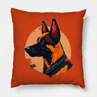 Belgian Malinois Portrait Pillow