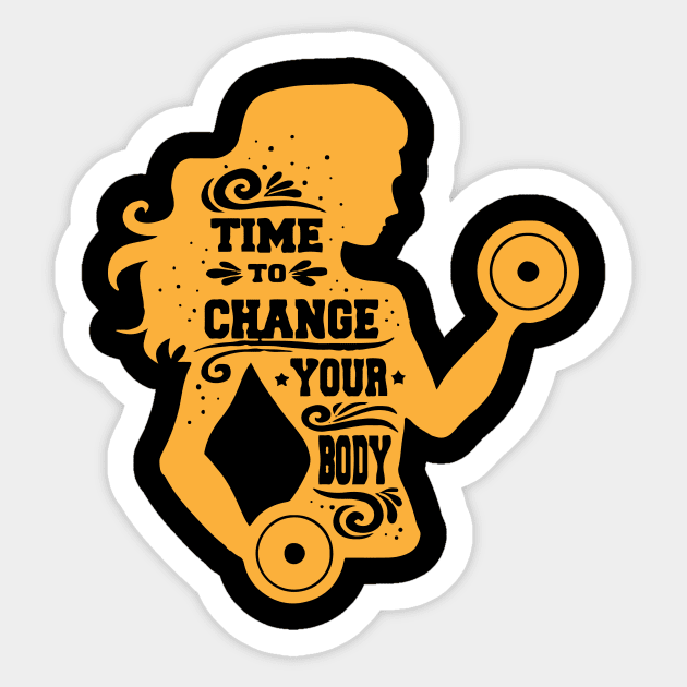 Body exercises Stickers, Unique Designs