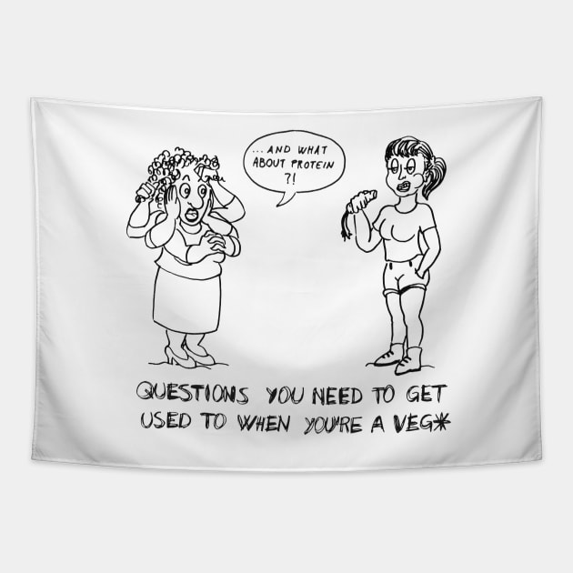 And what about protein?! Gal Tapestry by VeganFAQ