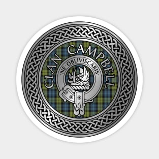 Clan Campbell Crest & Tartan Knot Magnet