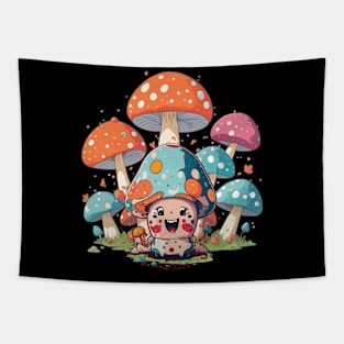 a crowd of mushrooms Tapestry