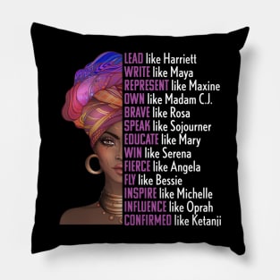 Women of Black History, Legends, Powerful Black Women, Black History Pillow