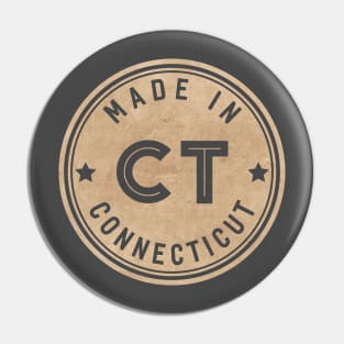 Made In Connecticut CT State USA Pin