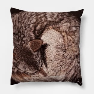 Yin Yang Fox Pillow