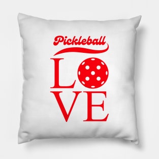 LOVE  Pickleball  , cute design for pickleball players to wear at games and tournaments, Retro style Pillow