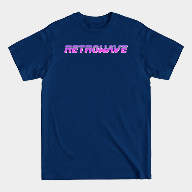 RETROWAVE (on black) - Retrowave Retro Wave Music - T-Shirt