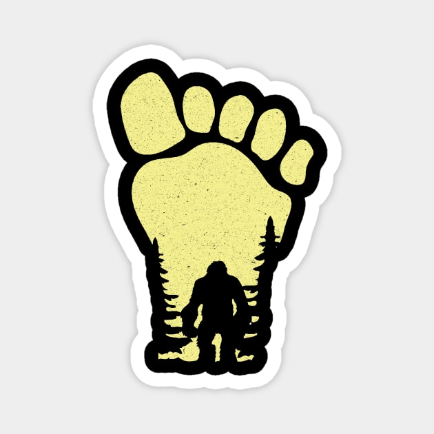 Bigfoot Footprint Magnet by Teewyld