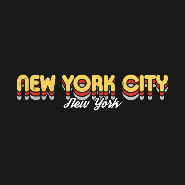 Retro New York City New York by rojakdesigns