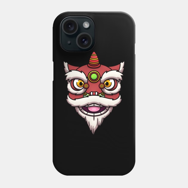 Lion Dance Head Phone Case by TheMaskedTooner