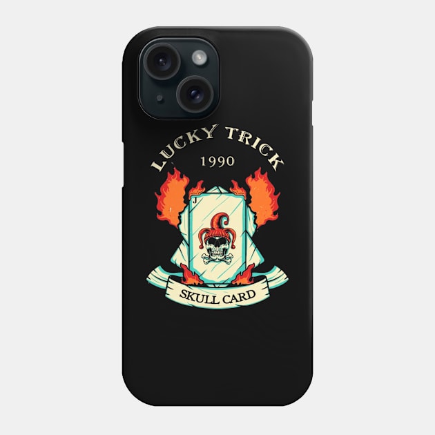 Skull card Phone Case by Forsen Lukatim