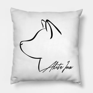 Proud Akita Inu profile dog lover gift Pillow