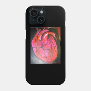 Heart's Canvas: A Masterpiece of Emotion on a T-Shirt Phone Case