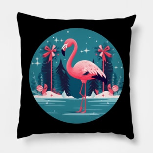 Flamingo Flock Sunset, Love Flamingos Pillow
