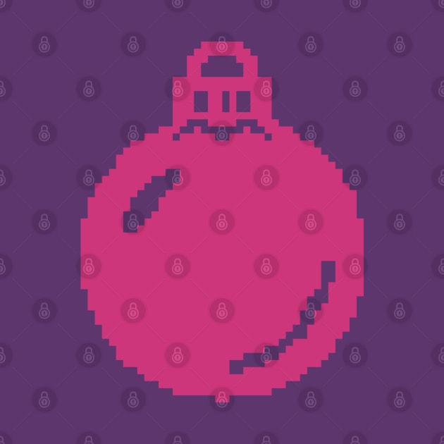 Pink Christmas Decoration pixel art by Xatutik-Art
