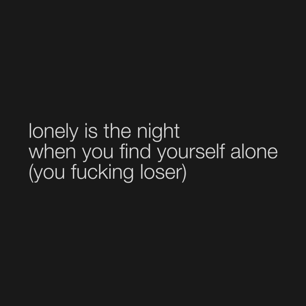 Lonely Indeed by spencewilder