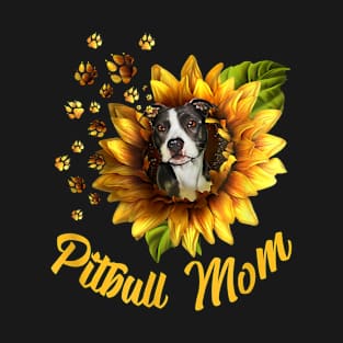 Pitbull Dog Mom T-Shirt