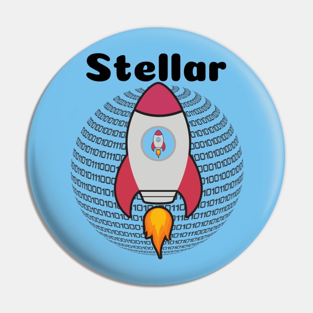 Stellar Spaceship Pin by CryptoStitch