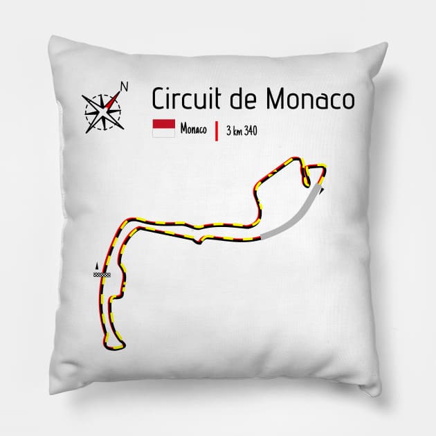 Circuit Monaco Pillow by Aurealis