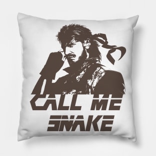 call me snake Pillow