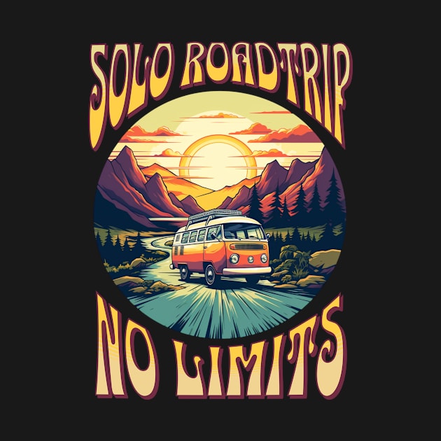 Solo Roadtrip, No Limits by New Day Prints