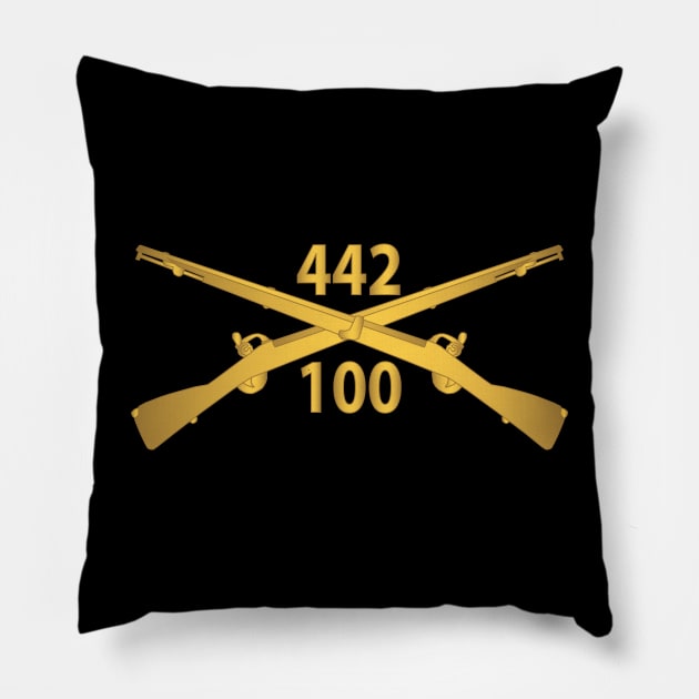 100th Infantry Battalion, 442nd Infantry Regiment - wo Txt w Br X 300 Pillow by twix123844