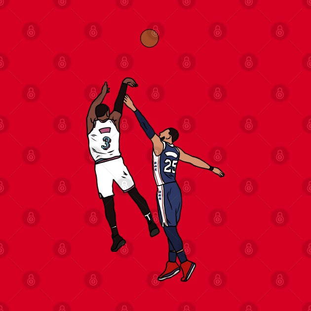 Dwyane Wade Game Winner Vs. Philadelphia by rattraptees