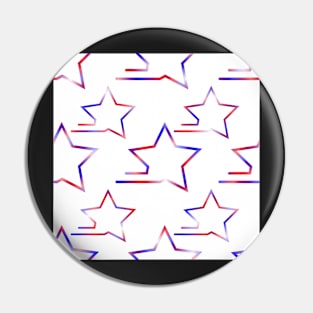 Fast Stars Red and Blue on White Repeat 5748 Pin