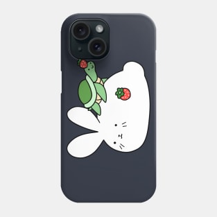 Strawberry Bunny and Tiny Turtle Phone Case