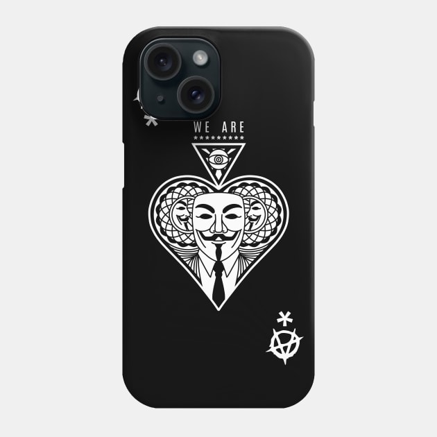 We are anonymous Phone Case by teresacold