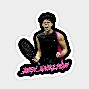 Ben Shelton Celebration Tennis Player Magnet