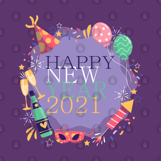 Happy New Year 2021 by Mako Design 