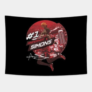 Anfernee Simons Portland City Emblem Tapestry