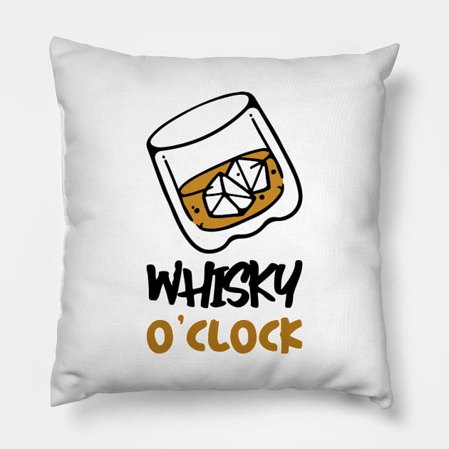 Whisky O'clock Pillow by CANVAZSHOP