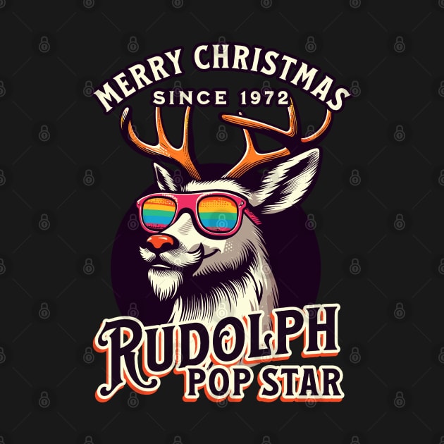 Print Design Christmas of Rudolph pop star by Casually Fashion Store